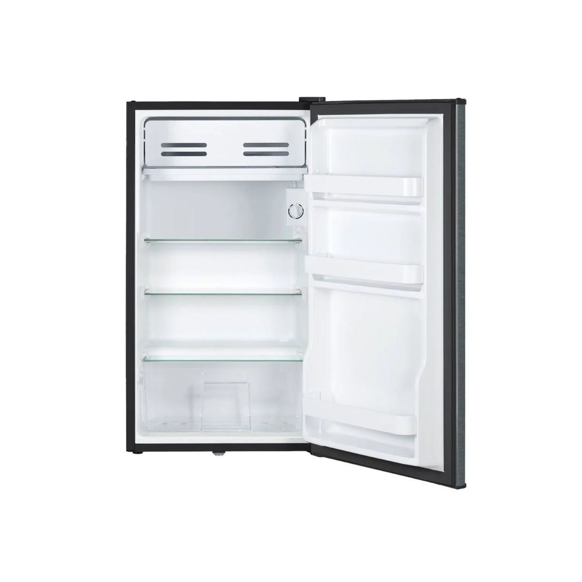 AGHASO - Frigobar Aghaso con Llave REFR-AGH08 90LT Silver con Negro