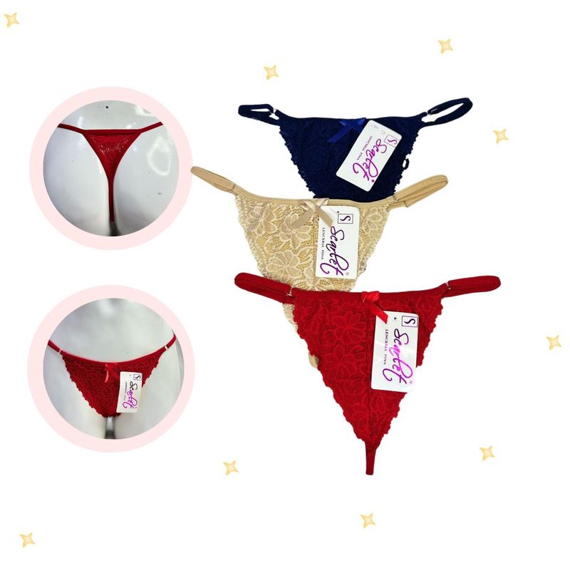 GENERICO - Pack3 Hilo tejido de encaje