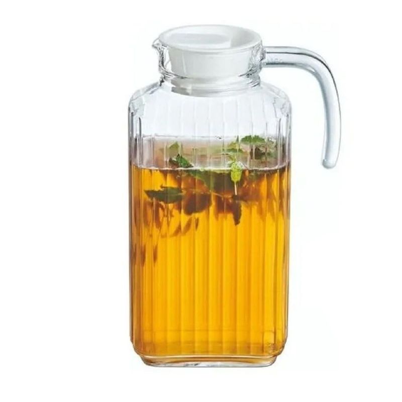 LUMINARC - Jarra con tapa 1.7 L Quadro
