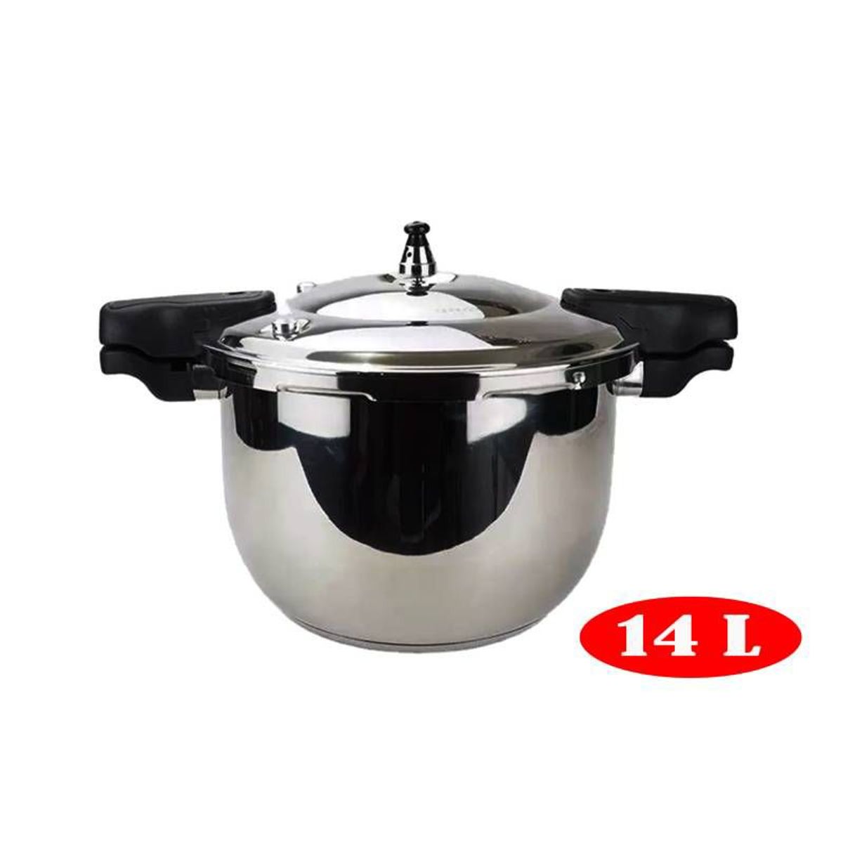 MEGAMOM - Olla a Presión Grande 14 Litros de Acero Inoxidable 18/10 MEGAMOM