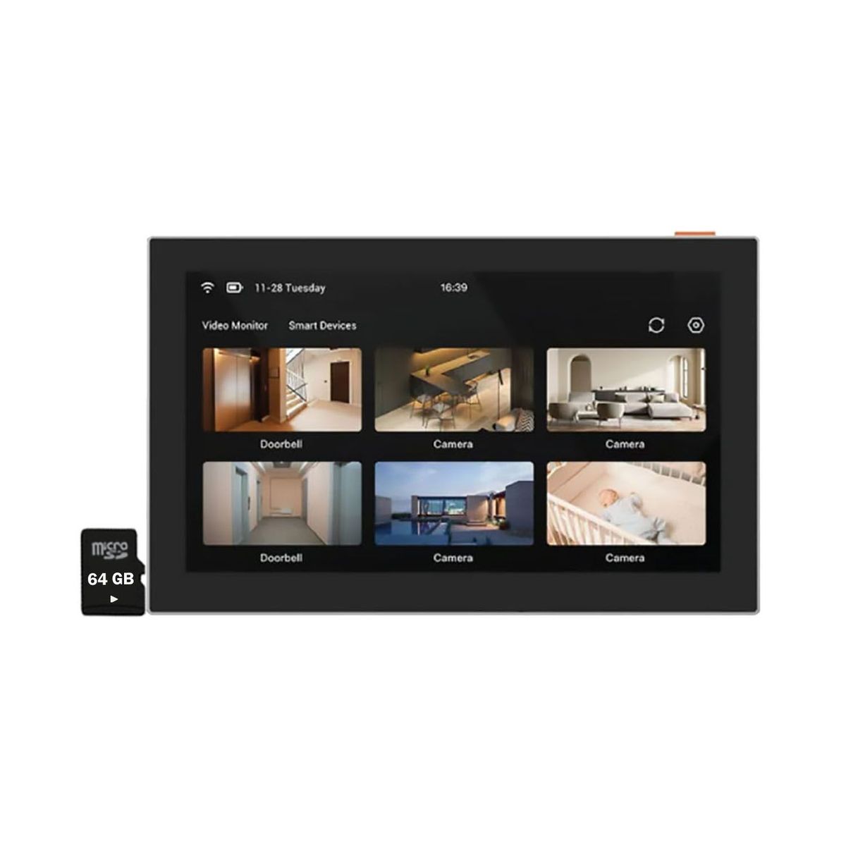 EZVIZ - Monitor Táctil Inteligente SD7 Ezviz + Micro SD 64GB