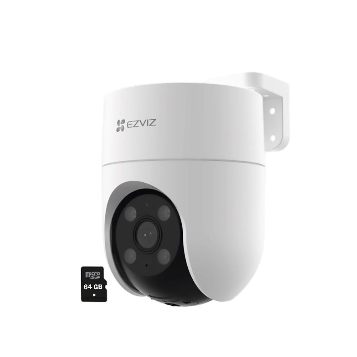 EZVIZ - Cámara Wifi H8C 3MP 2K Ezviz 360° Detección con IA + Micro SD 64GB