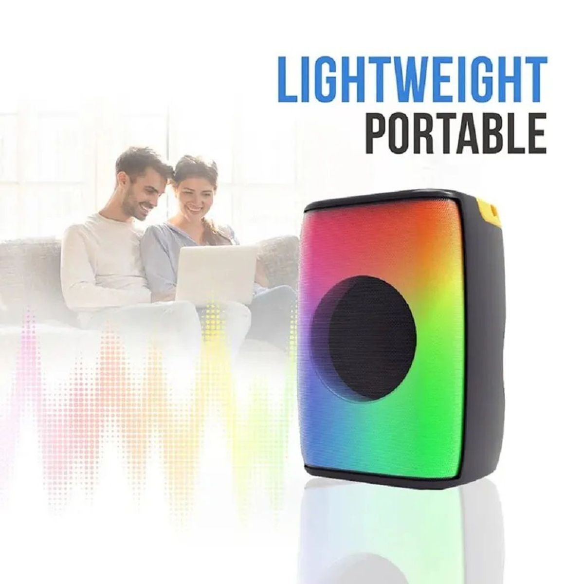 GENERICO - PARLANTE INALÁMBRICO ABS-4109 BLUETOOTH LUZ LED C