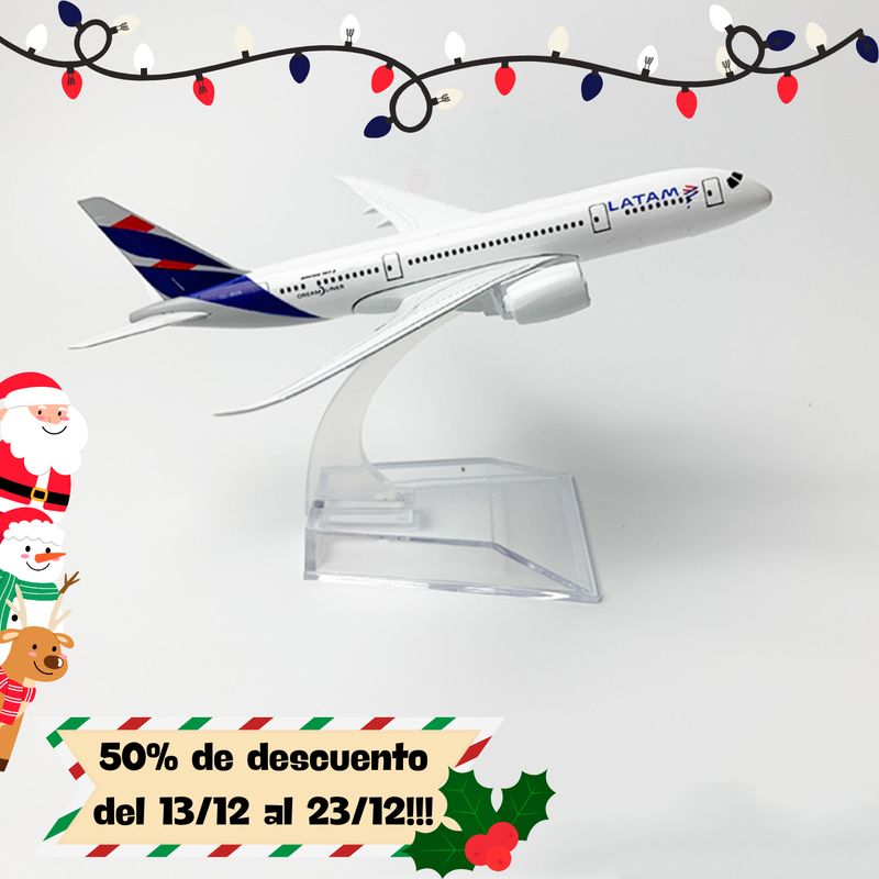 GENERICO - Avión de Metal 15cm Avión a escala BOEING B787 LATAM