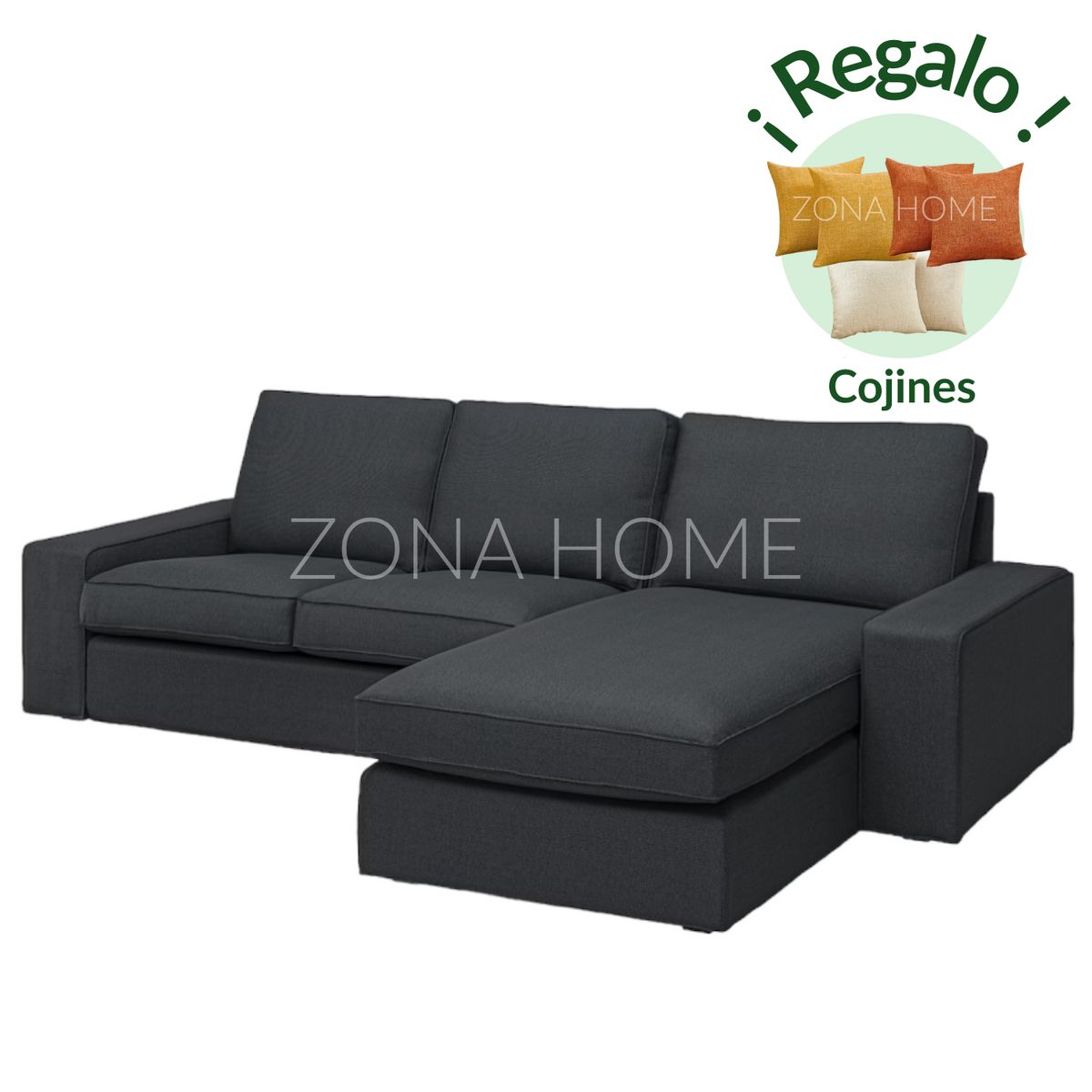 GENERICO - Seccional Derecho 3 Cuerpos Karla - Negro