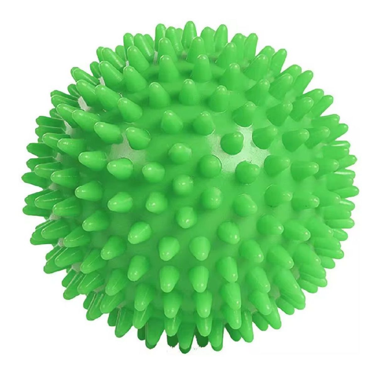 GENERICO - Pelota Erizo - Plástico Duro masajeador 7 cm - Verde