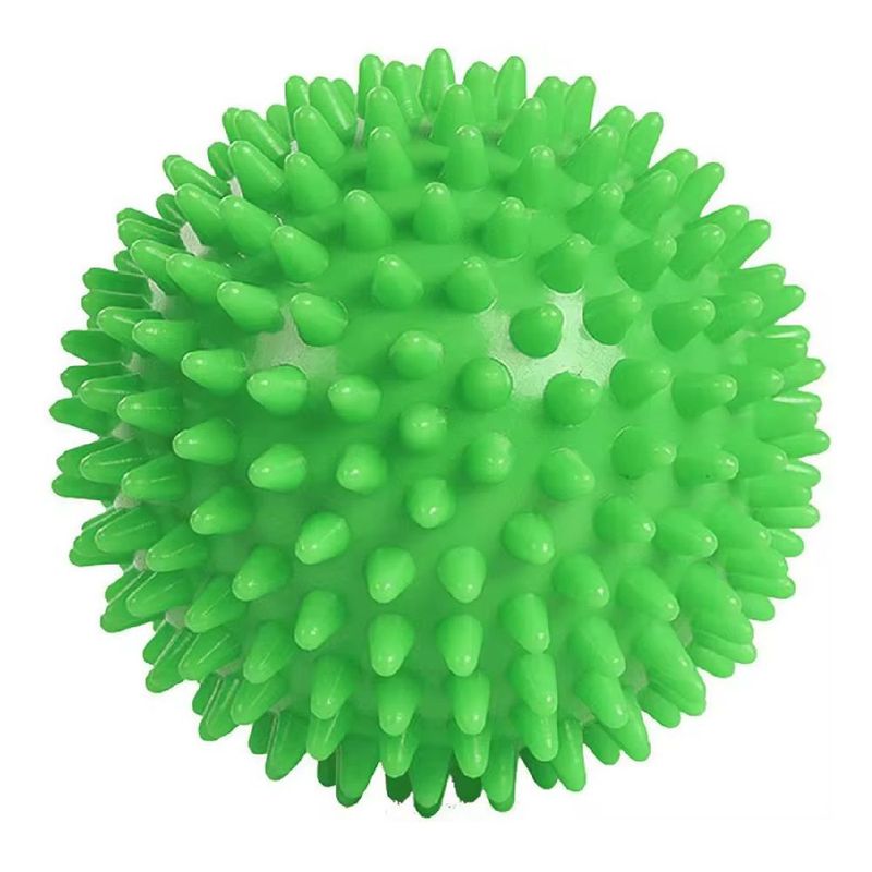 GENERICO - Pelota Erizo - Plástico Duro masajeador 7 cm - Verde