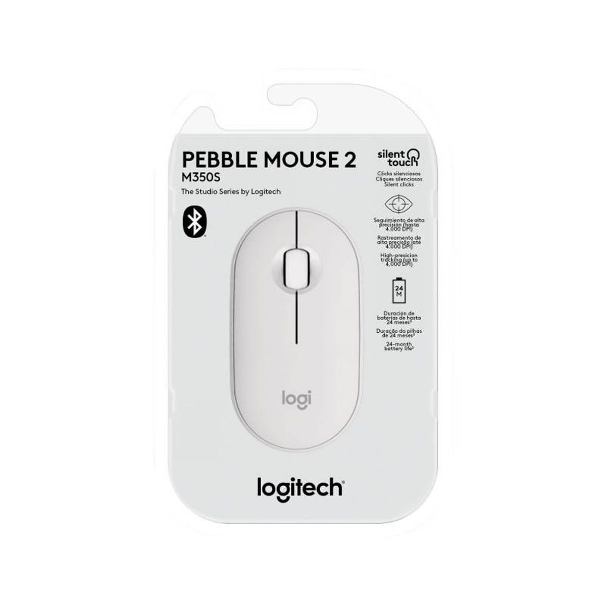 LOGITECH - MOUSE LOGITECH PEBBLE 2 M350S BLUETOOTH/WIRELESS WHITE