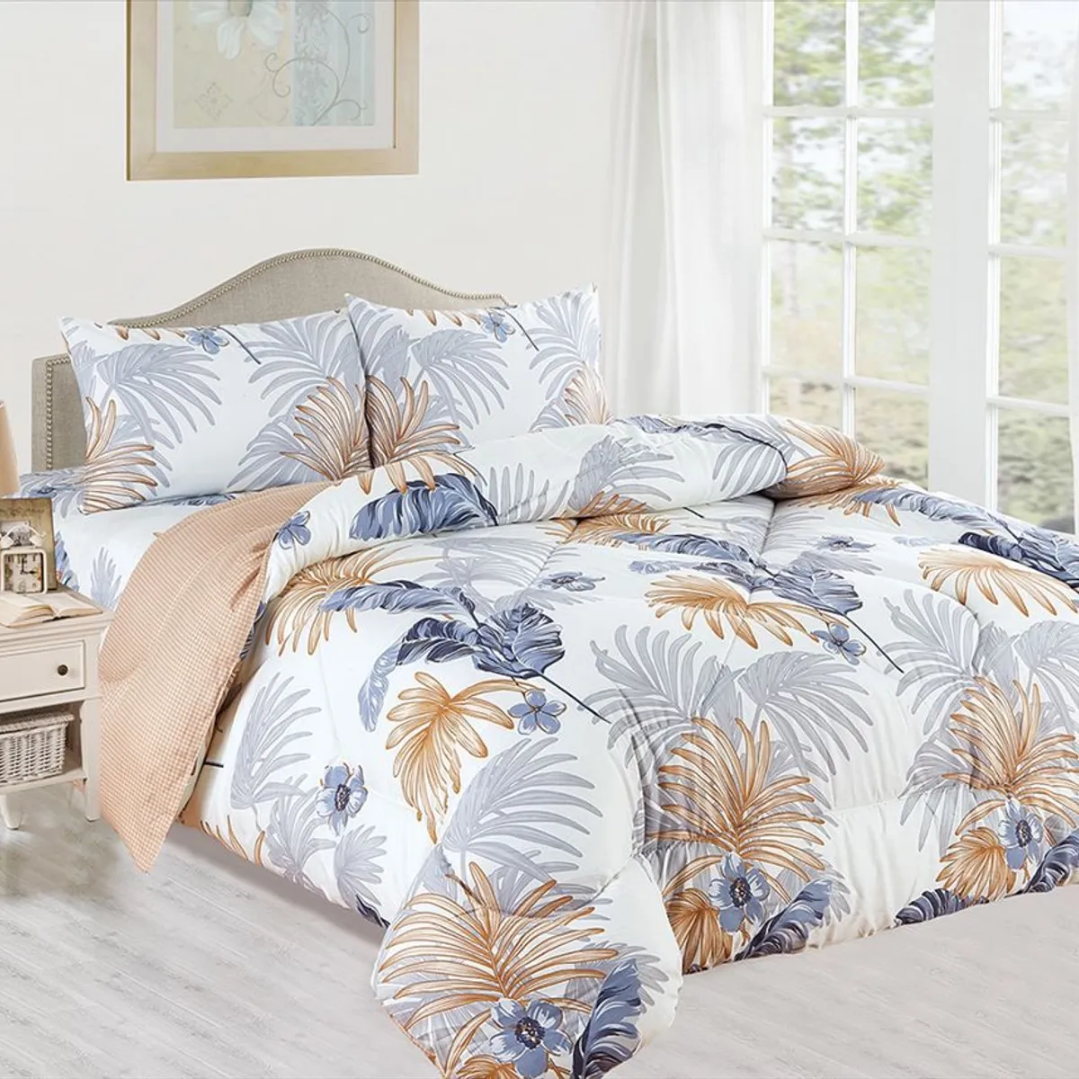 CASATEX - EDREDÓN CASATEX CON DISEÑO 100% ALGODÓN DE 1.5 PLZ