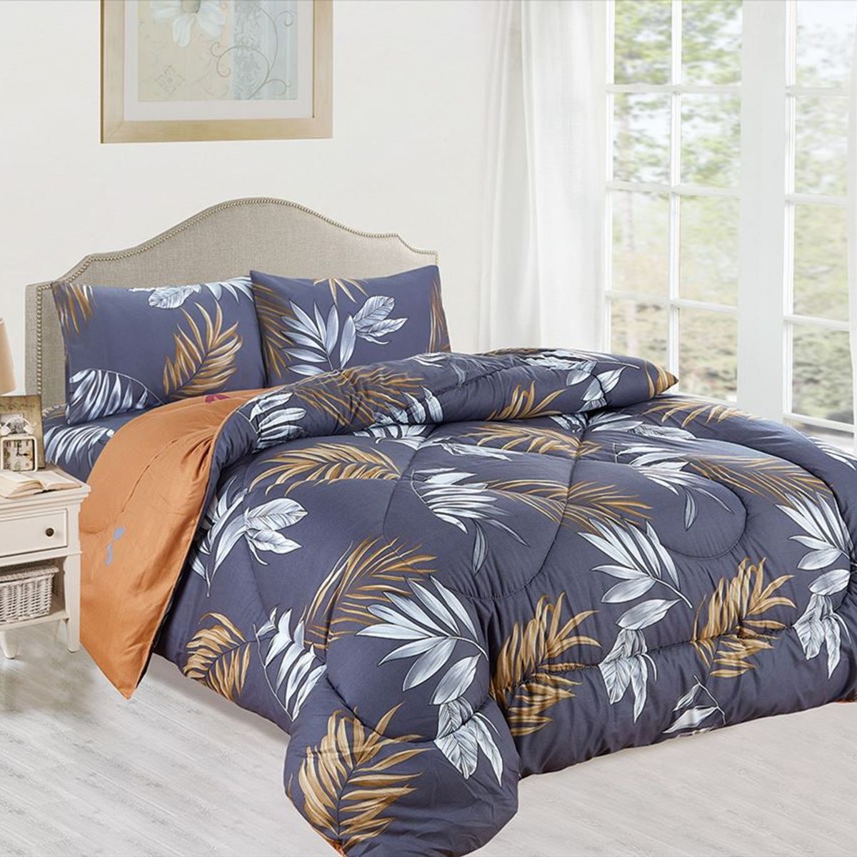 CASATEX - EDREDÓN CASATEX CON DISEÑO 100% ALGODÓN DE 1.5 PLZ