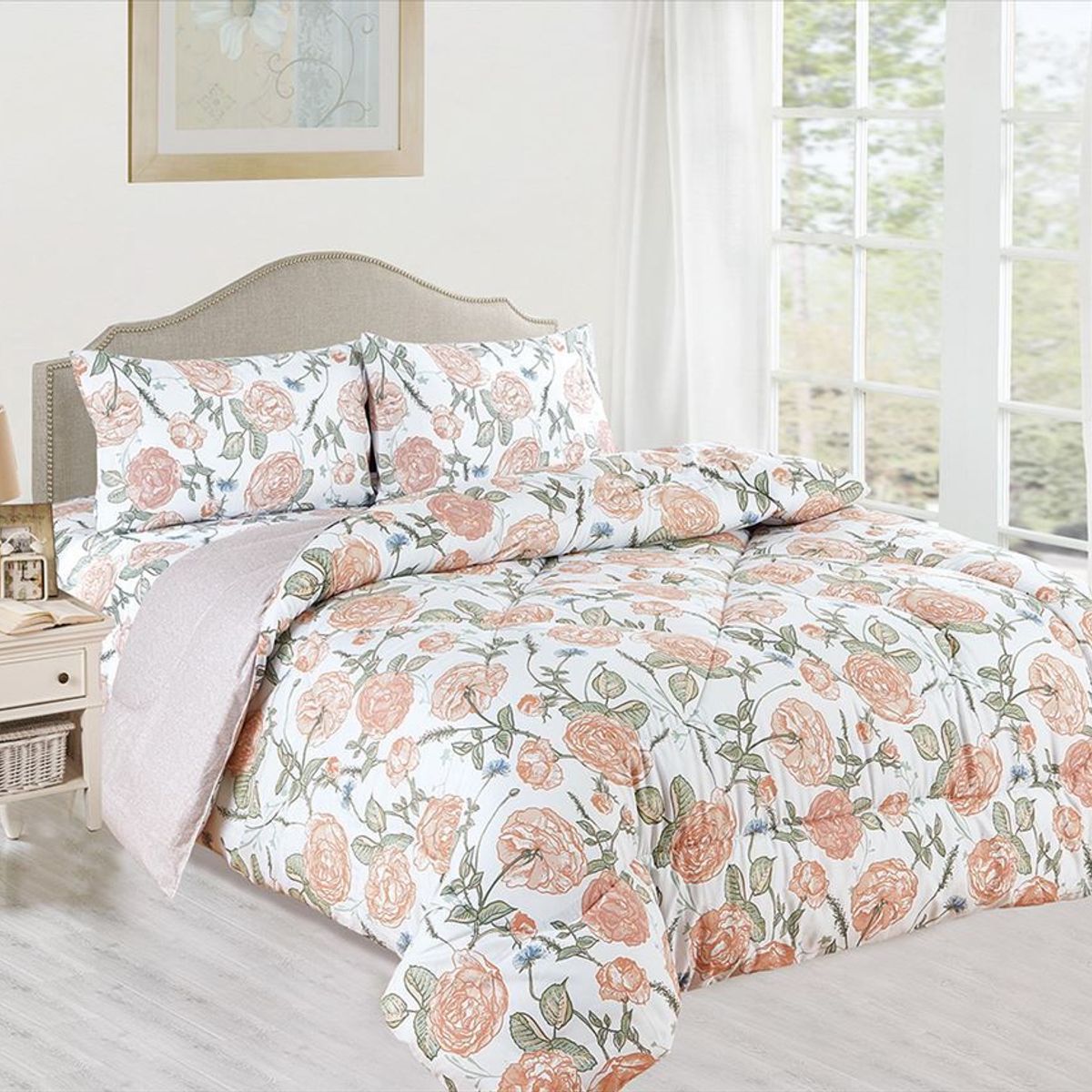 CASATEX - EDREDÓN CASATEX CON DISEÑO 100% ALGODÓN DE 1.5 PLZ