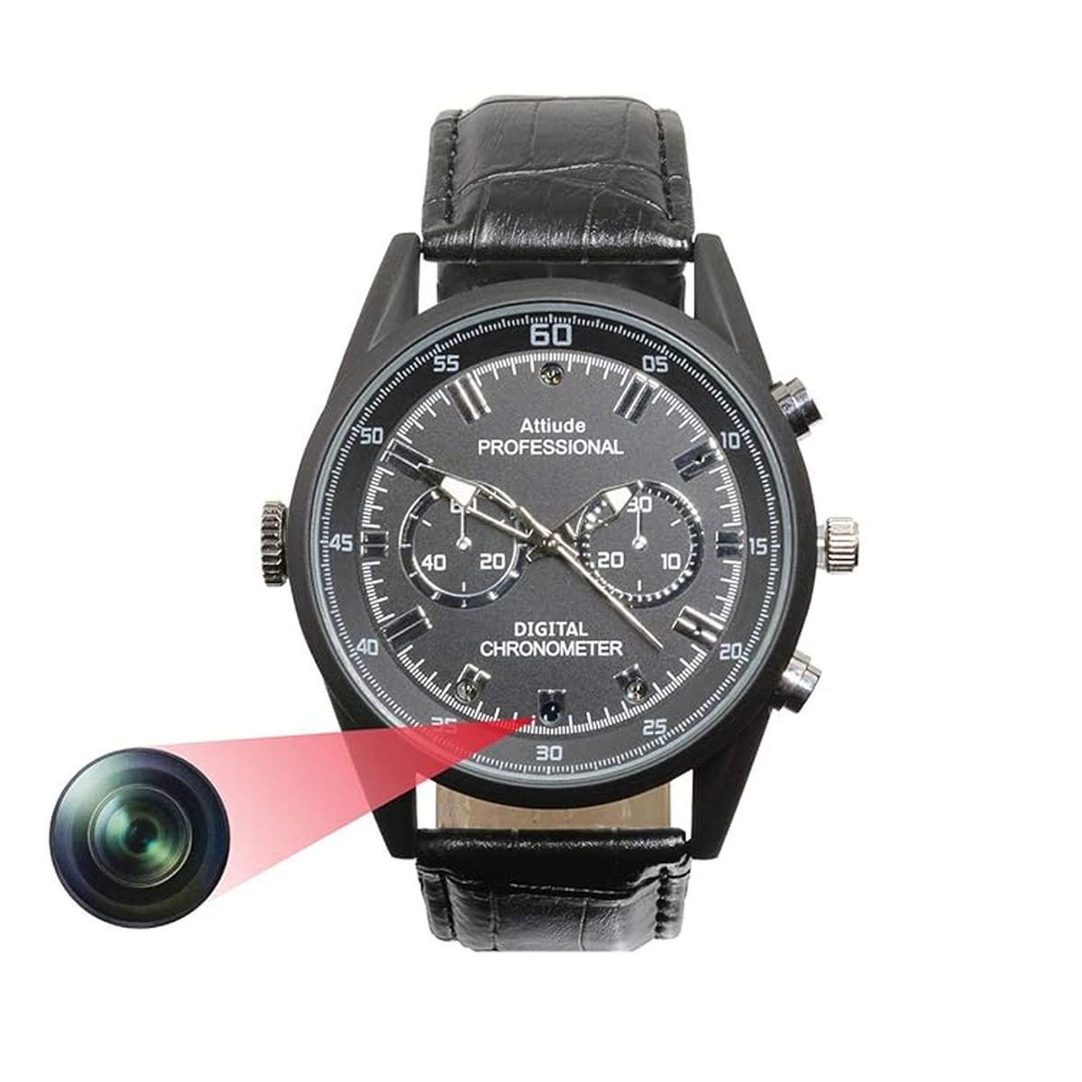 NEO DIGITAL - Cámara oculta KC02 reloj espía 32 GB visión nocturna 1080P