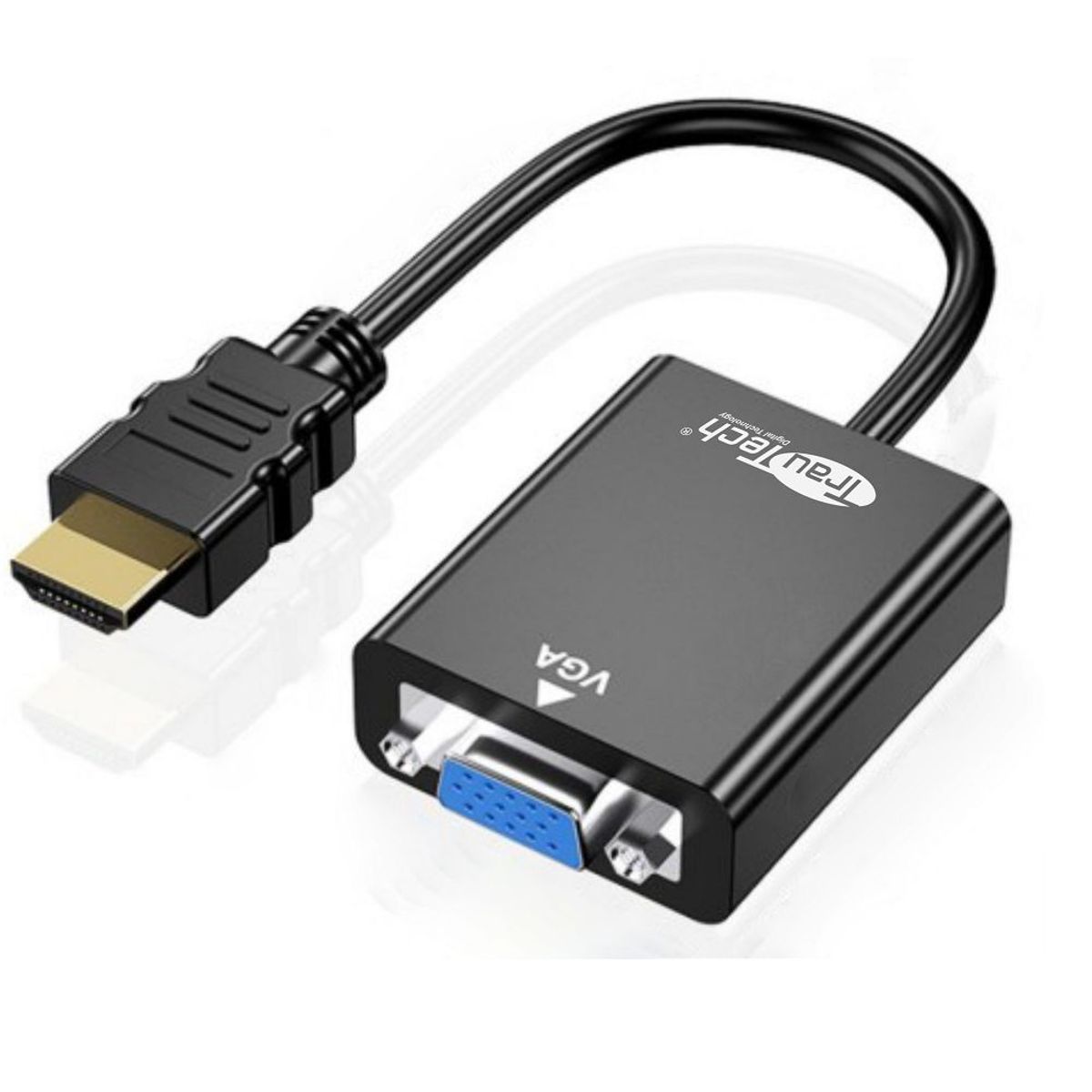 GENERICO - Convertidor Adaptador Video Cable HDMI a VGA Full HD Trautech