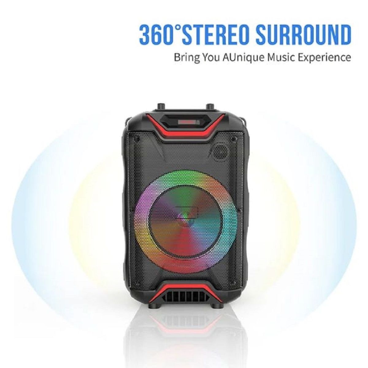 GENERICO - PARLANTE INALÁMBRICO ZQS-8128 BLUETOOTH LUZ LED C