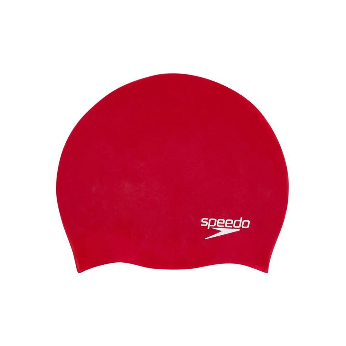 SPEEDO - Gorro Natación Junior Plain Moulded Silicone Cap rojo