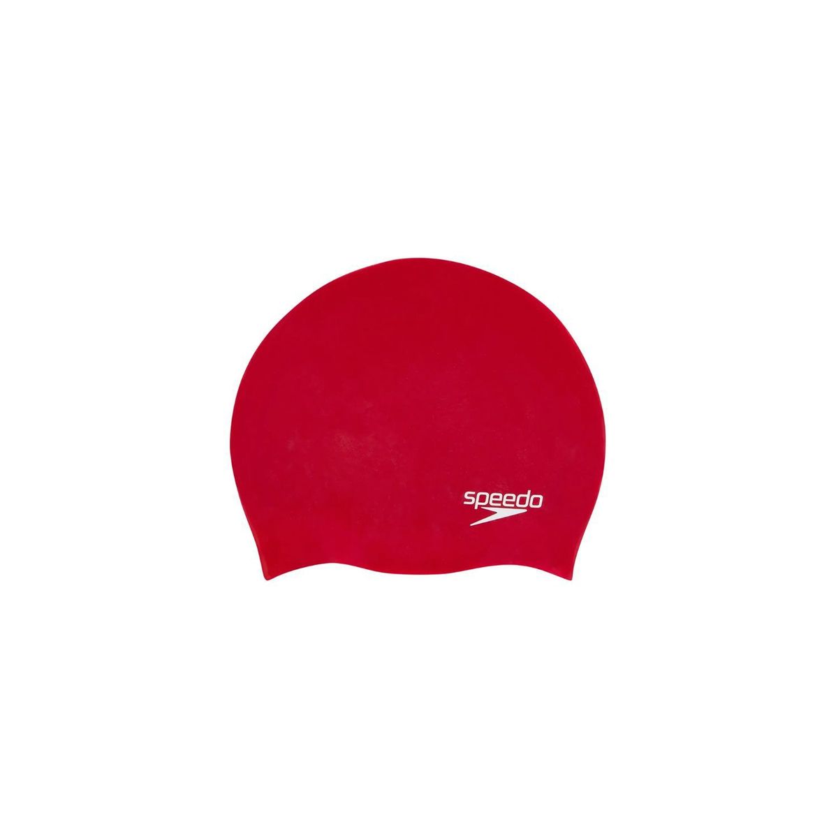 SPEEDO - Gorro Natación Junior Plain Moulded Silicone Cap rojo
