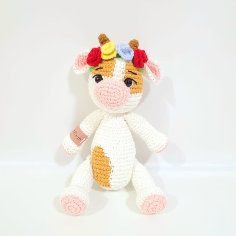 GENERICO - Vaca Blanquita Amigurumi