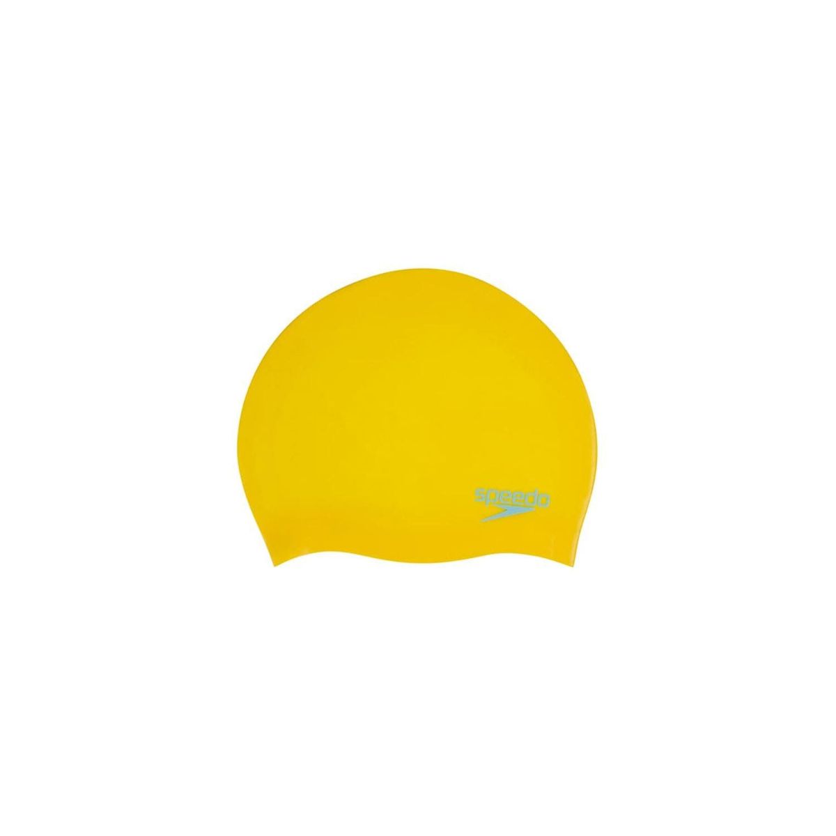 SPEEDO - Gorro Natación Junior Plain Moulded Silicone Cap amarillo