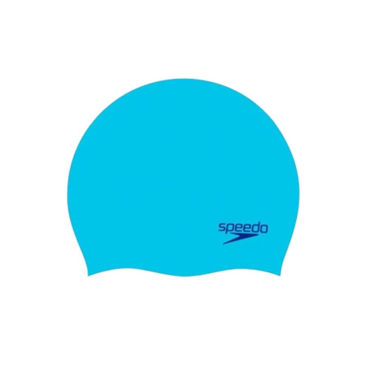 SPEEDO - Gorro Natación Junior Plain Moulded Silicone Cap Celeste