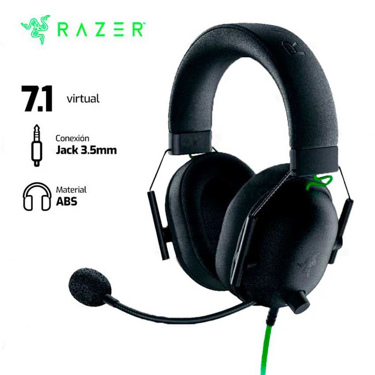 RAZER - Audífono RAZER BLACKSHARK V2 X 3.5MM 7.1 Negro