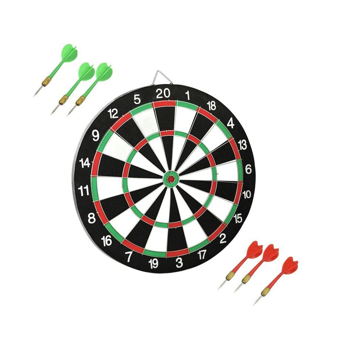 GENERICO - LanzaDardo De Madera Tiro Al Blanco Con 6 Dardos