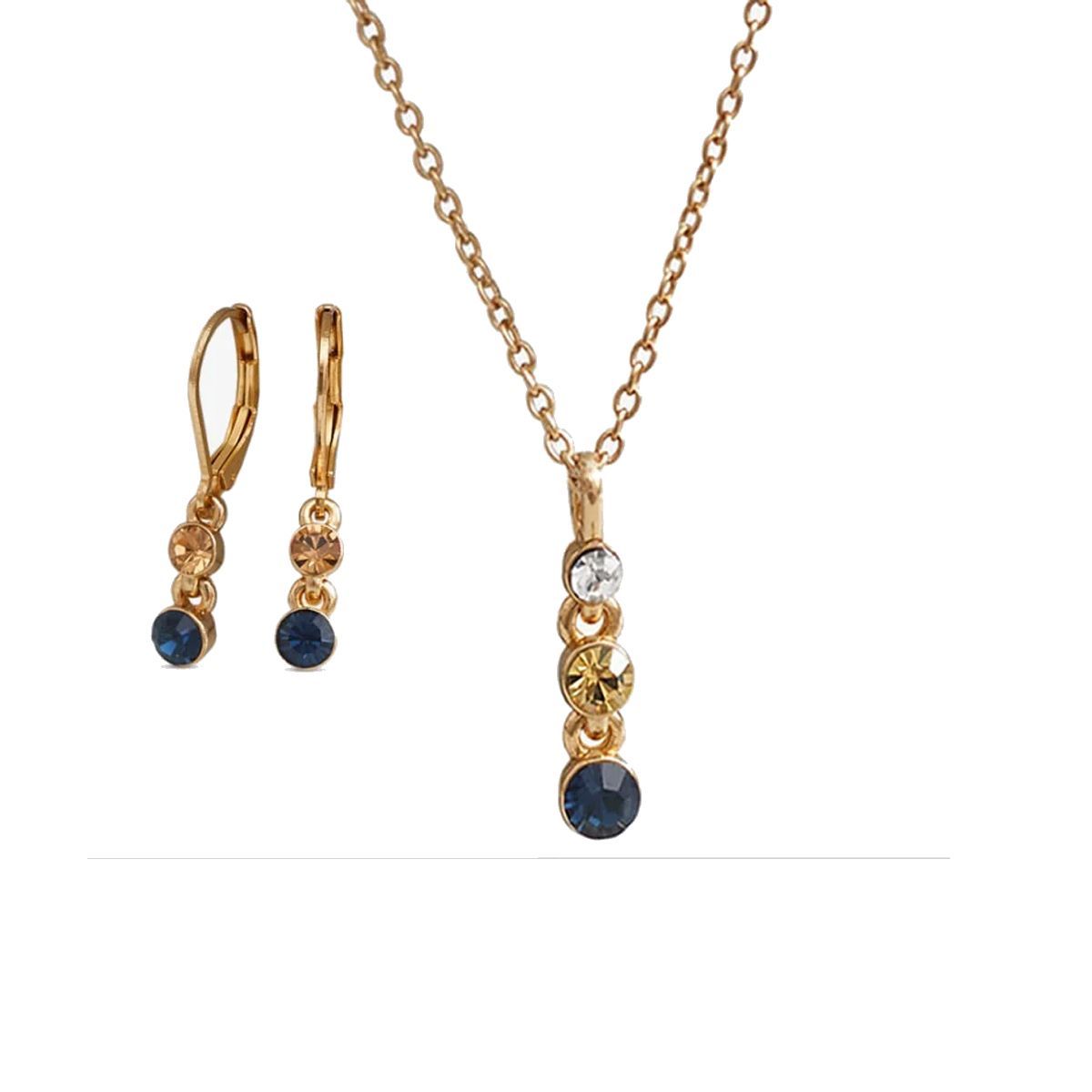 YANBAL - Coleccion Destello Collar y Aretes Yanbal