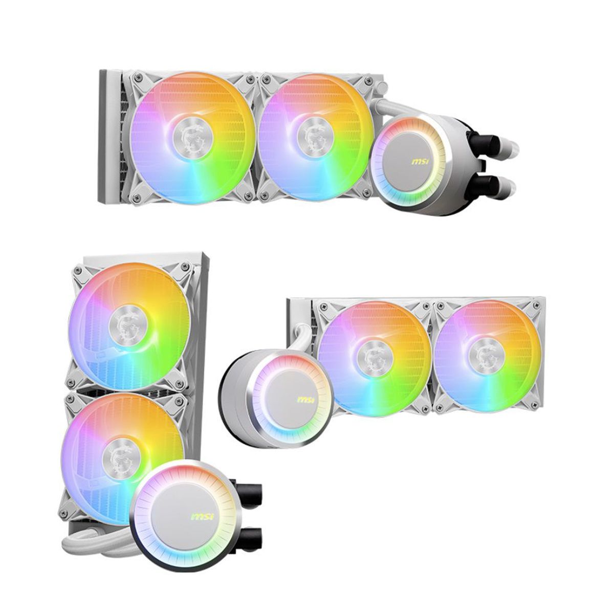 MSI - Refrigeracion liquida MSI MAG CORELIQUID E240 2 ventiladores Blanco