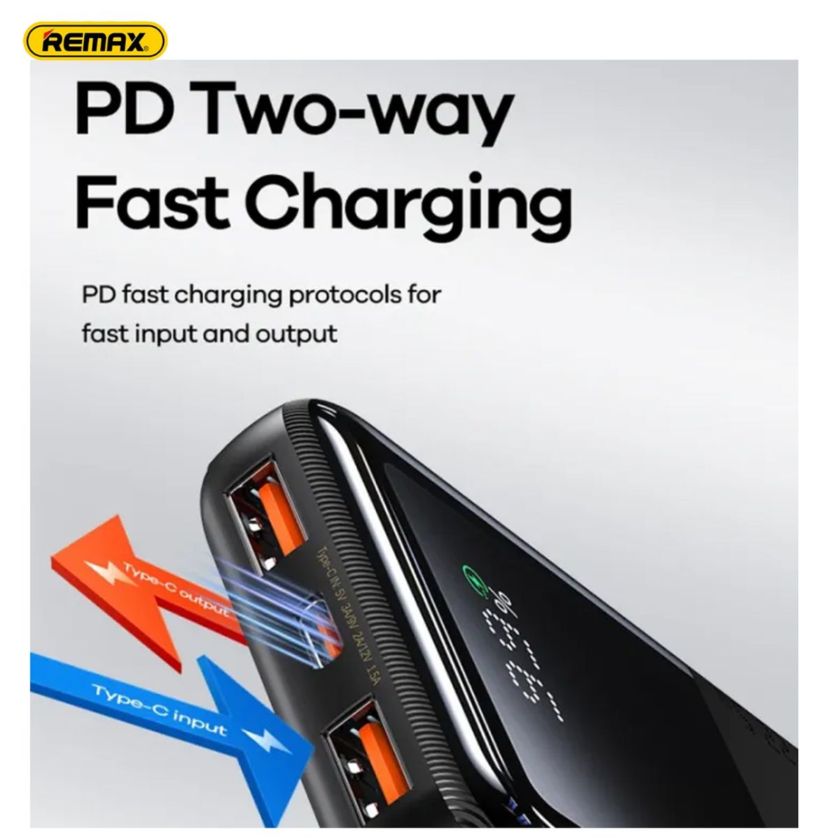 REMAX - Power Bank Remax RPP-623 Negro 20000mAh 22.5 W