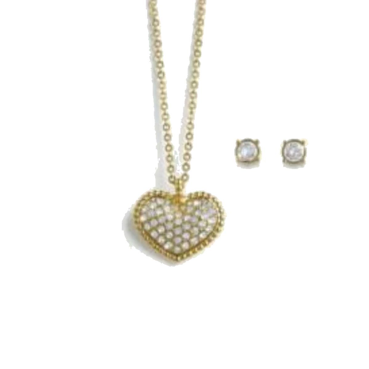 YANBAL - Coleccion Collar y Aretes CORAZON DICRISTAL Yanbal