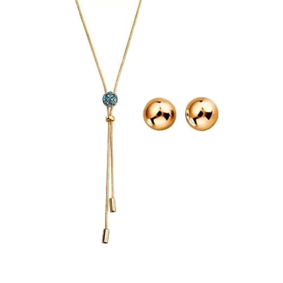 ESIKA - Coleccion Gold Valentine Collar con Aretes FINART