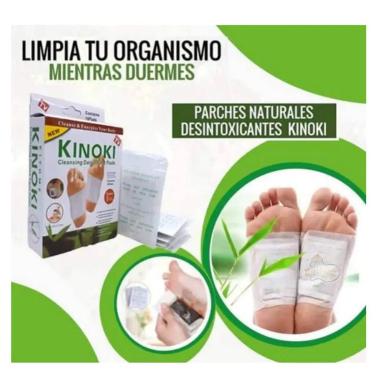 OEM - 30 Parches KINOKI Desintoxicante para Pies ORIGINAL