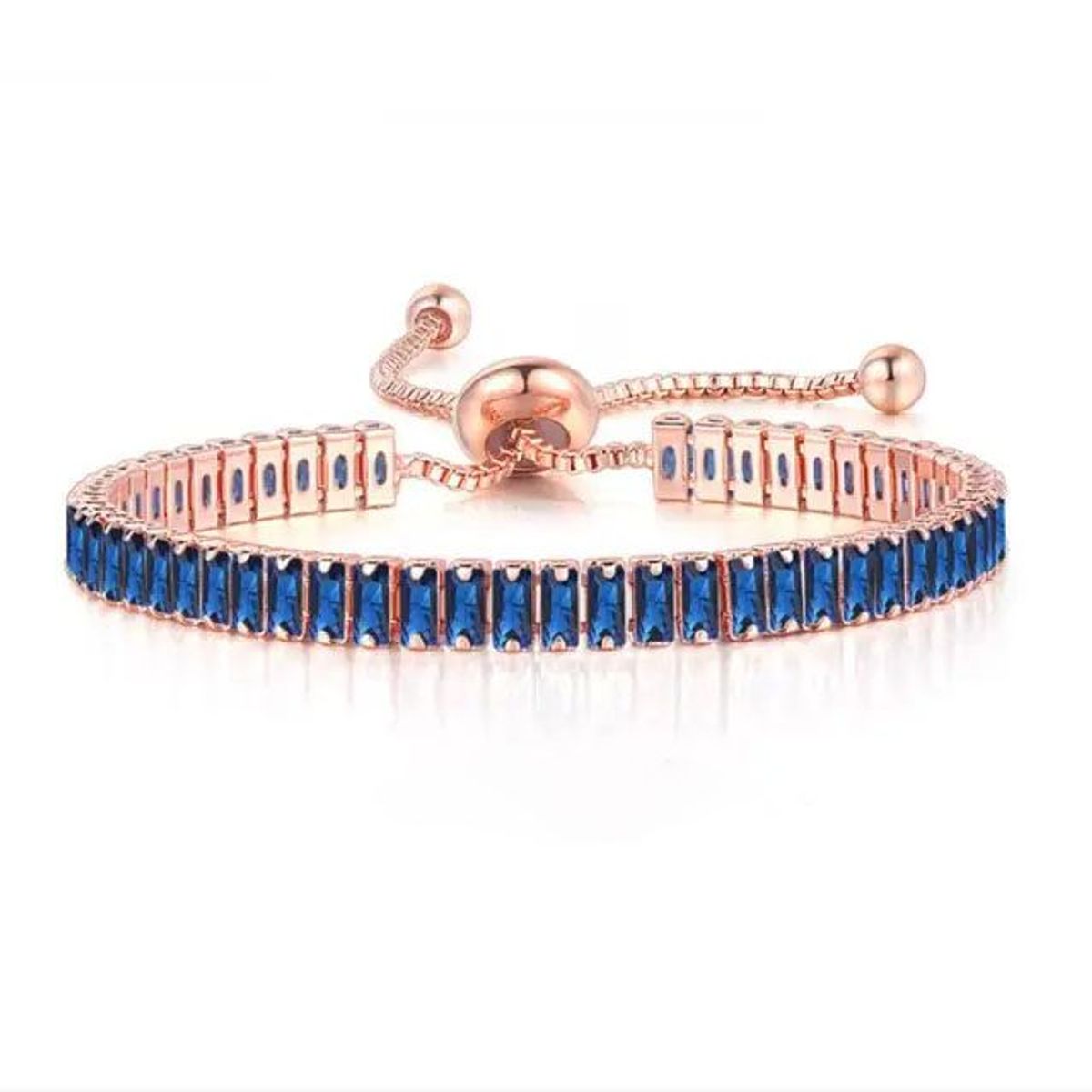 LA TIENDA 88 JOYAS Y ACCESORIOS - La Tienda 88 - Pulsera Brazalete Bañado en Oro de 18k - Azul