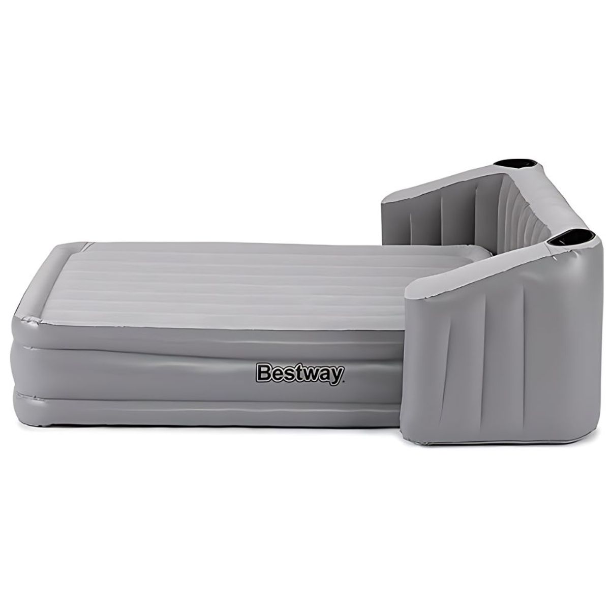 BESTWAY - Colchón de aire Queen con bomba incorporada elevado de 31.5 pulg