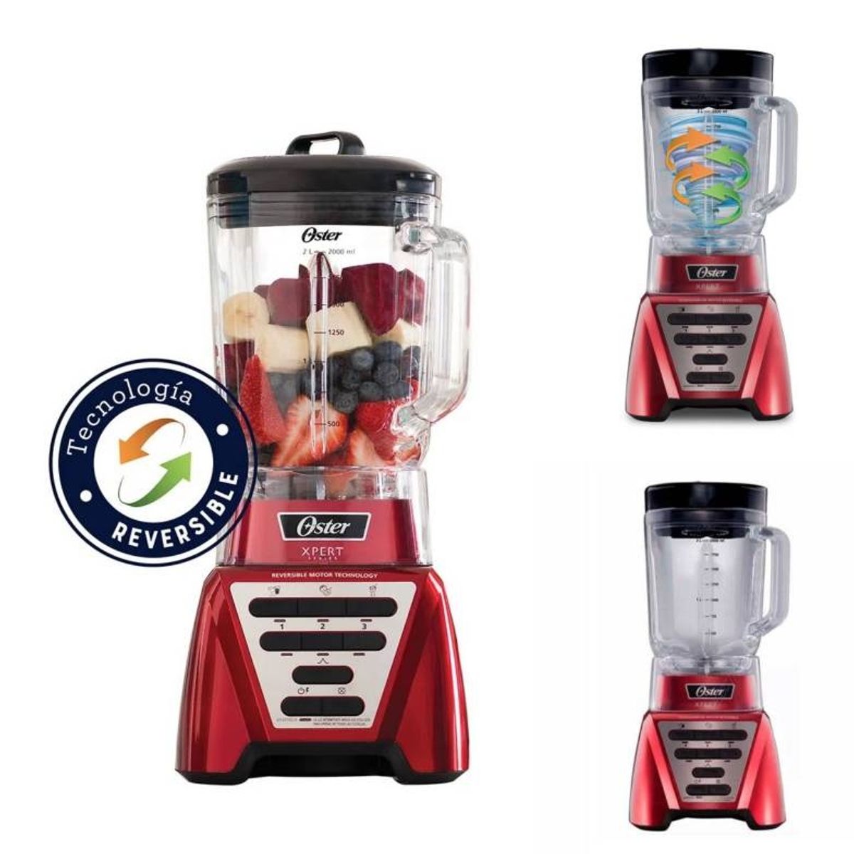 OSTER - Licuadora Oster® Xpert Serie vaso Boroclass BLST3A-R2G