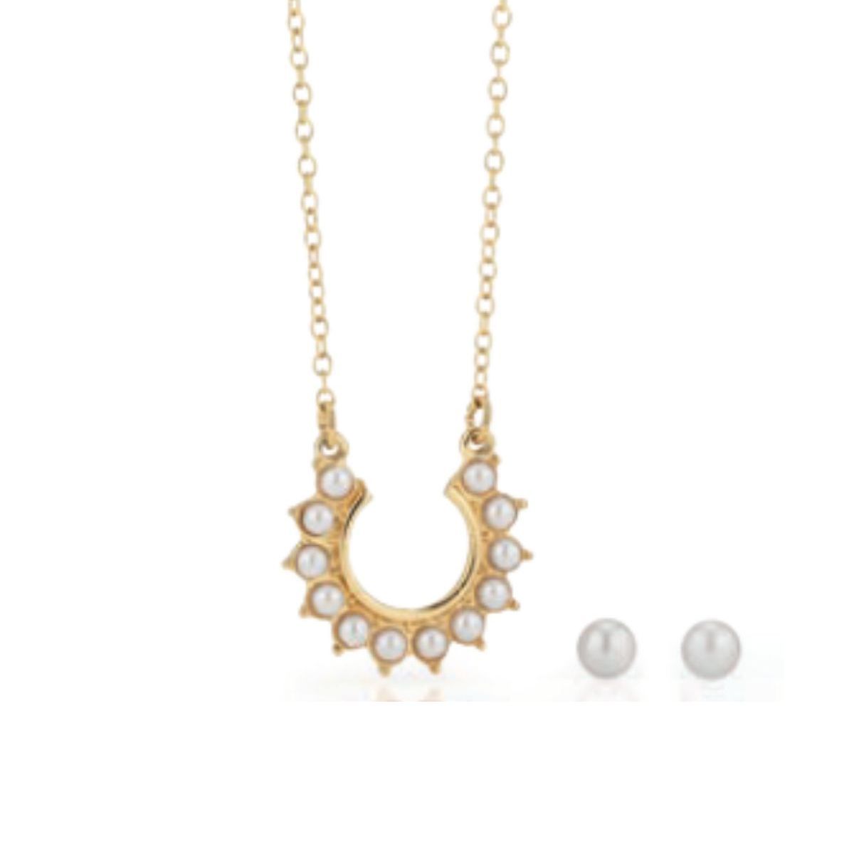 AVON - Coleccion Eleonora Collar y Aretes Joyeria Avon