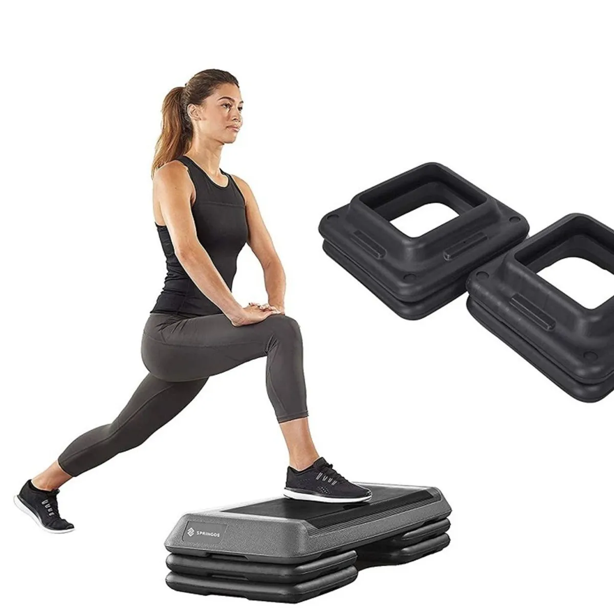 GENERICO - Step para Aerobicos Profesional de 3 Niveles Antideslizante