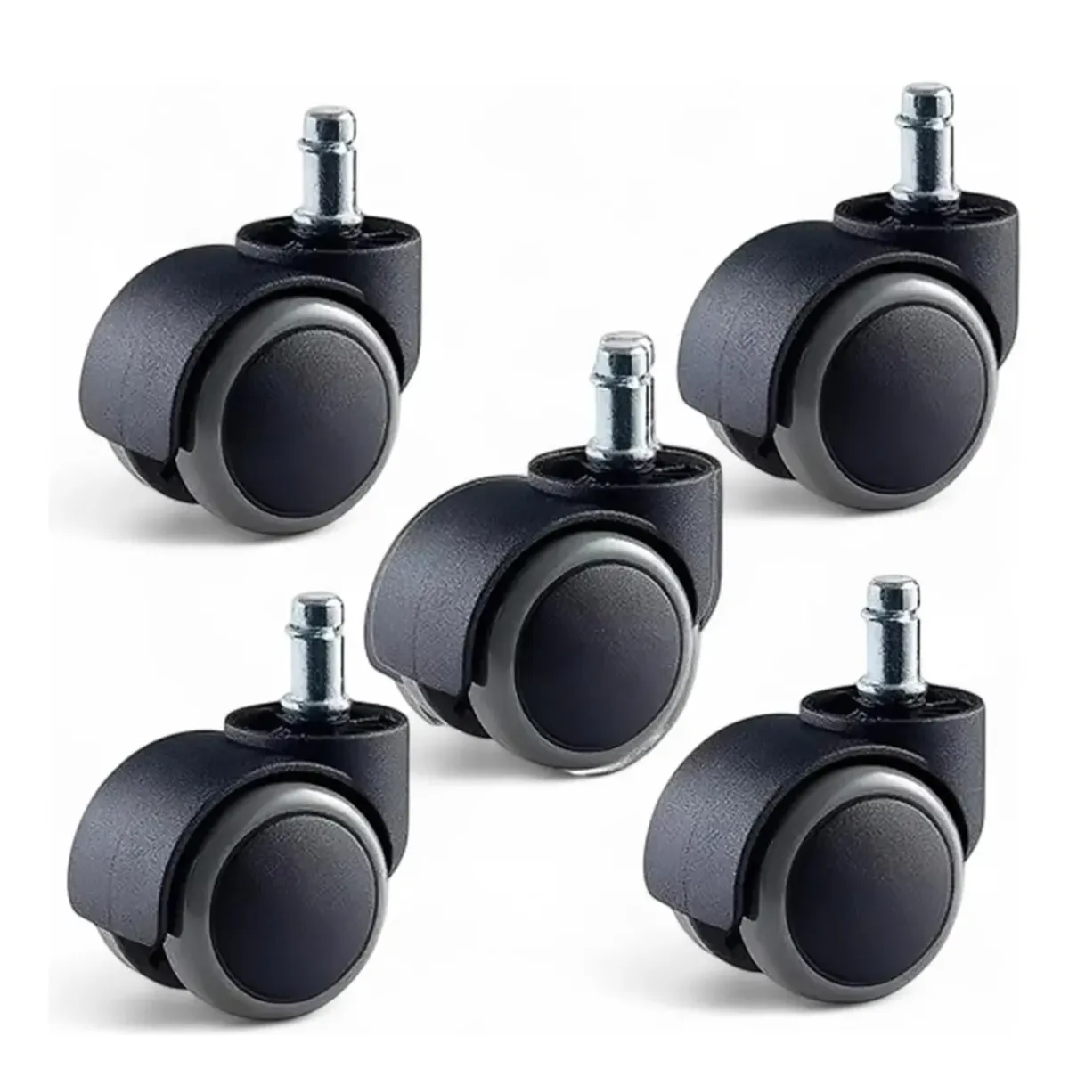 MEGAOFFICE - RUEDA DE NYLON 150 KG PESADA -5 RUEDAS- SILLA GAMER SECRETARIAL