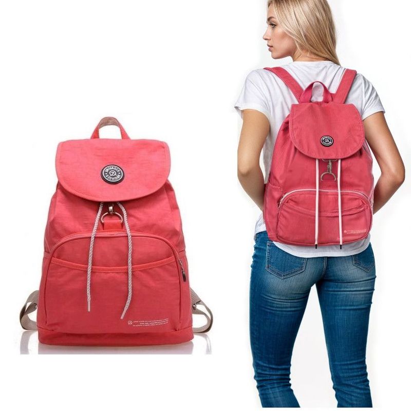 GENERICO - Mochila Dama Mujer Urbana Colegio Universidad Gym Rosa faschion