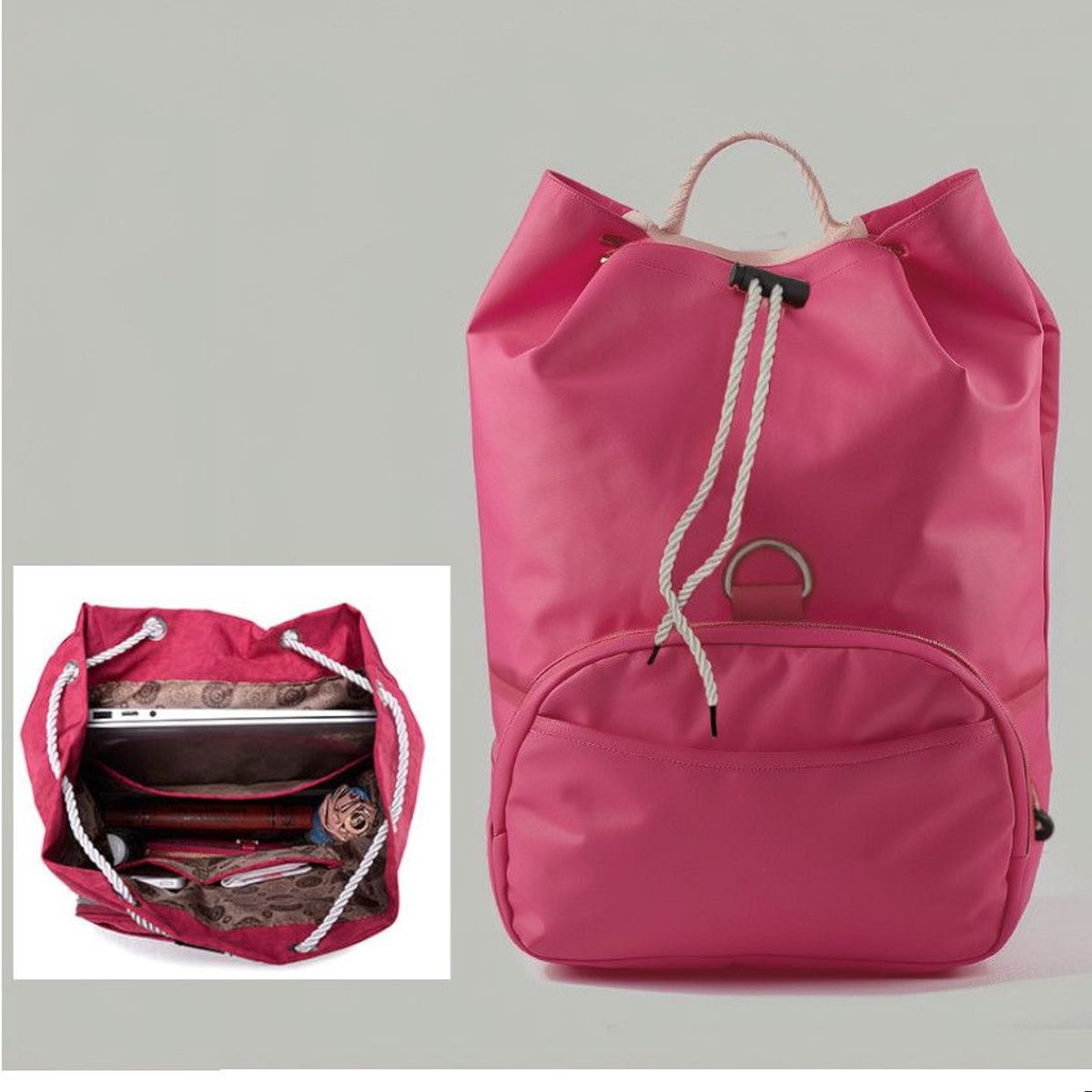 GENERICO - Mochila Dama Mujer Urbana Colegio Universidad Gym Rosa faschion