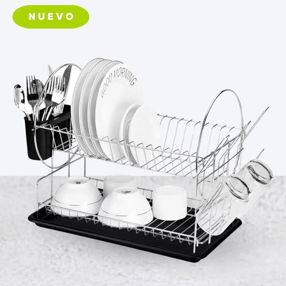 RECORD - Escurridor De Platos Record Grazia Color Negro