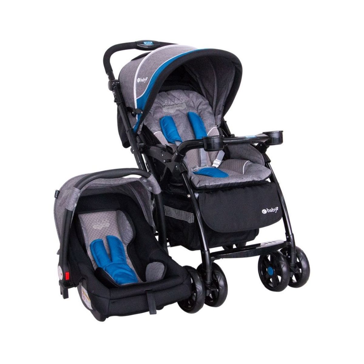 EBABY - COCHE DE PASEO BRAVIAR  EBABY  AZUL  EB1092AZ