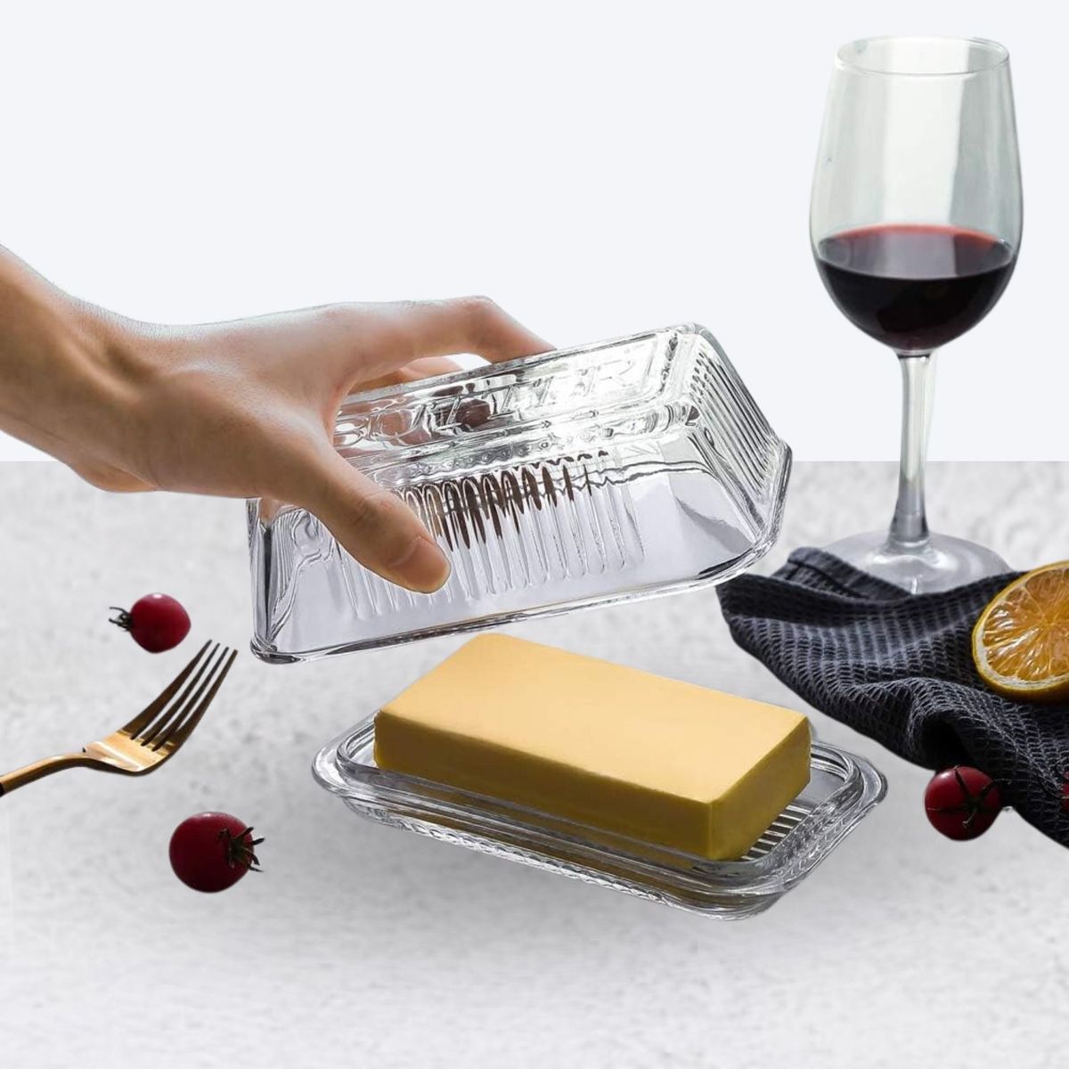 ICHIMATSU - PORTA MANTEQUILLERA VIDRIO