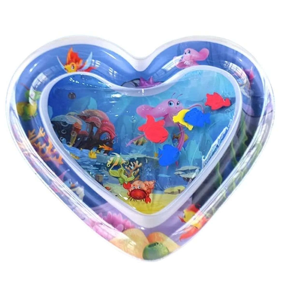 GENERICO - COLCHONETA INFLABLE DE AGUA PARA BEBÉS PEQUEÑOS -  CORAZON