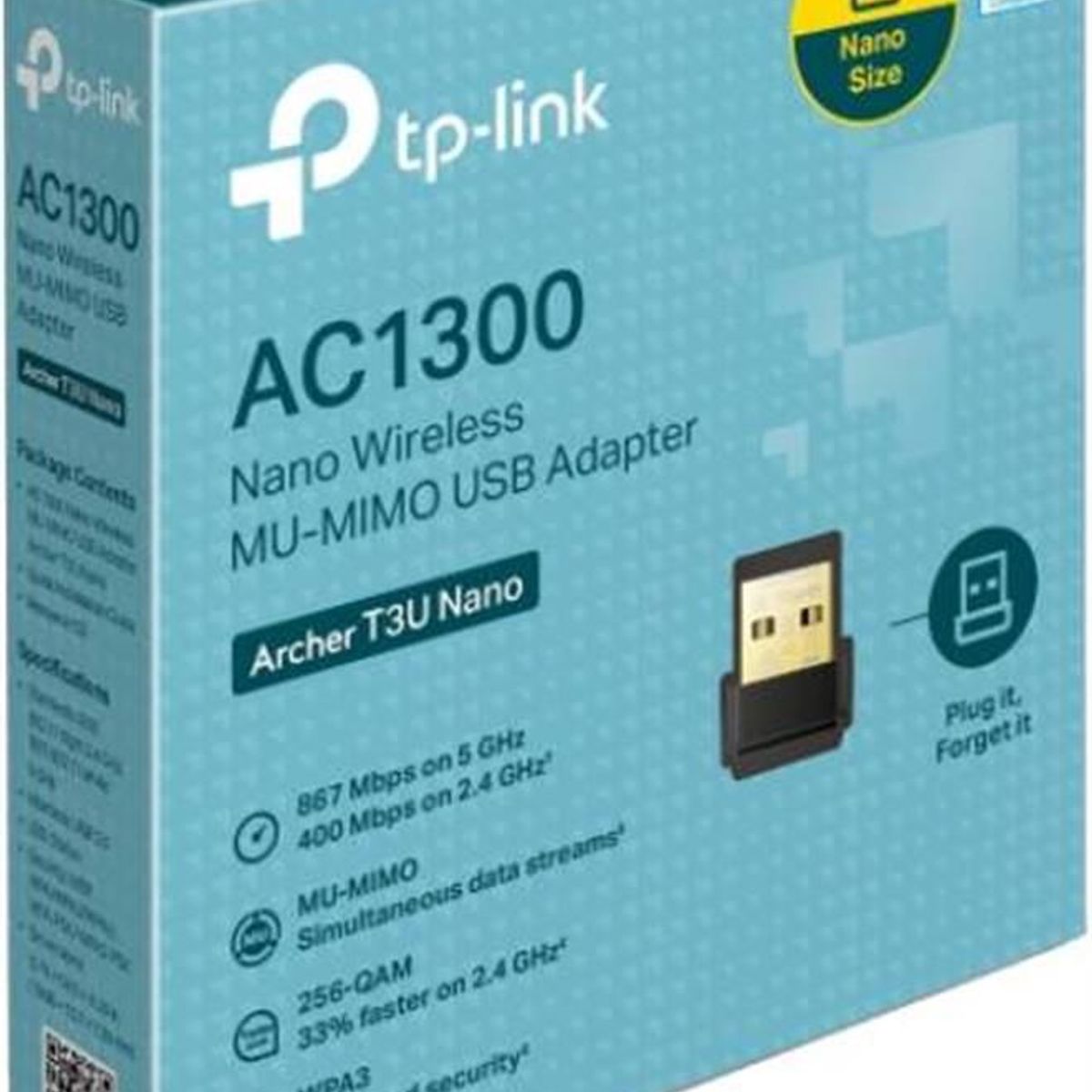 TP LINK - ADAPTADOR INALAMBRICO TP-LINK ARCHER T3U NANO ARCHER T3U