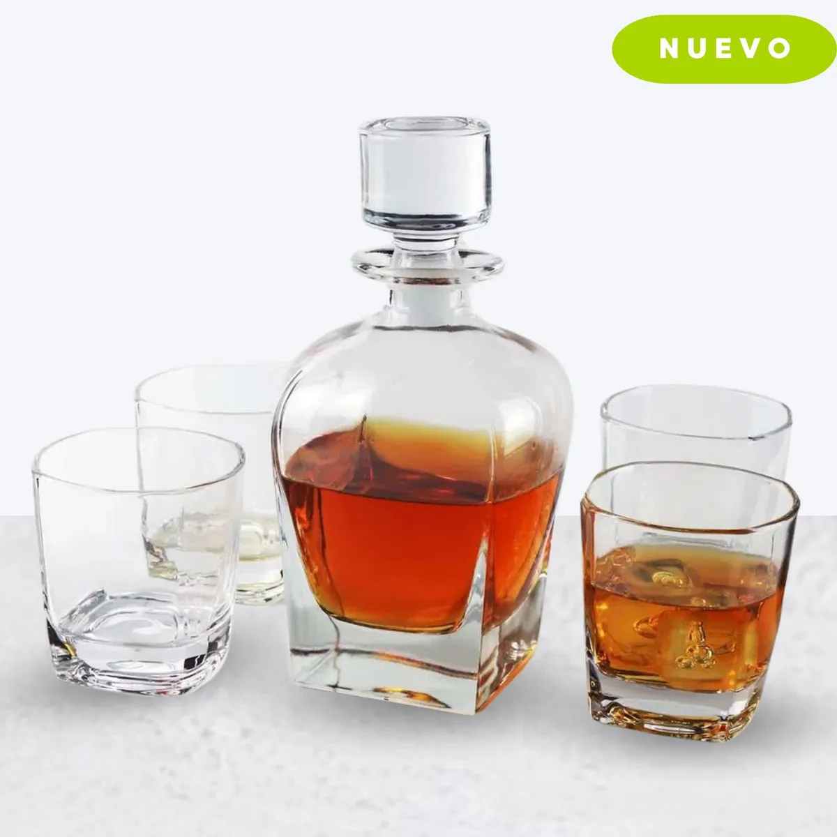 GENERICO - Set licorera x 5 Piezas monarch circle glass