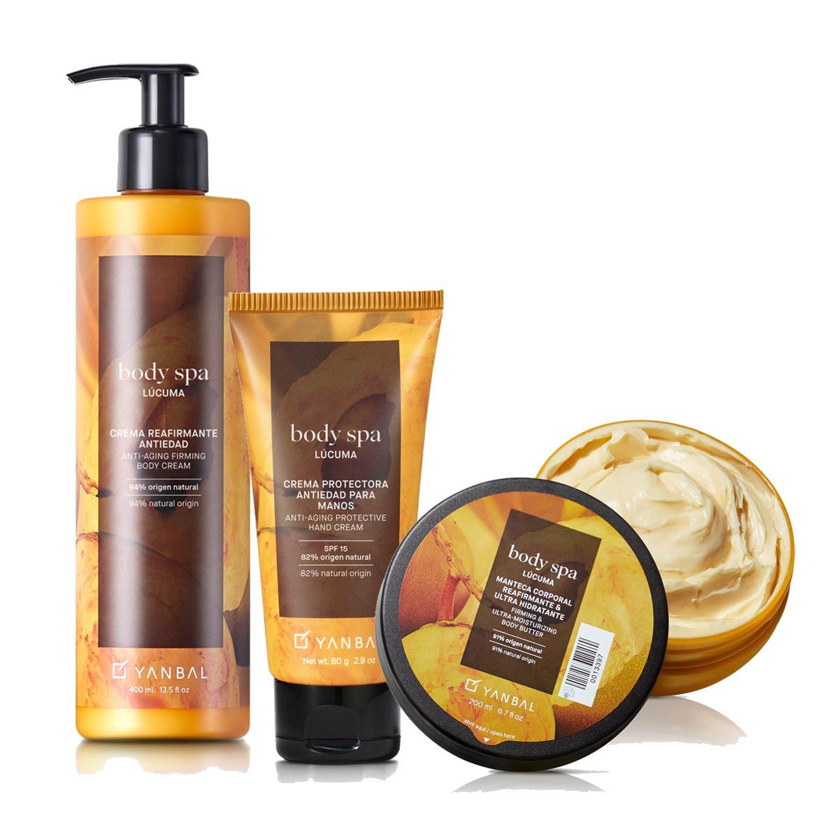 YANBAL - Body Spa Lúcuma Crema Corporal con Manteca Corporal y Crema Manos