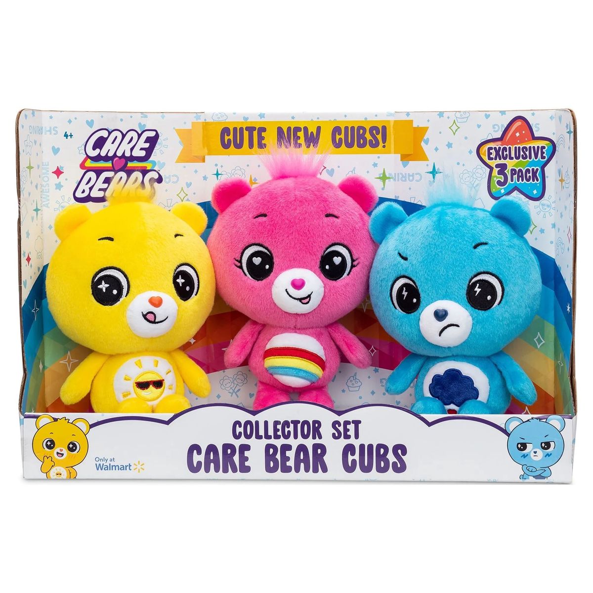 BASIC KIDS - OSITOS CARIÑOSITOS CARE BEARS SET X 3  PELUCHES CACHORROS