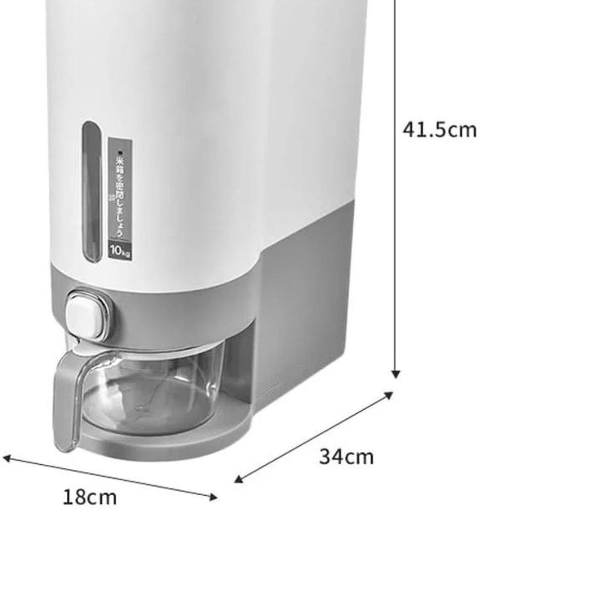 GENERICO - Dispensador de Arroz Granos Menestras Capacidad 10KG