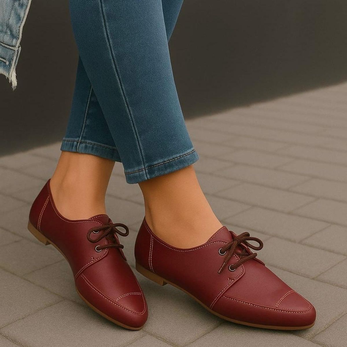 GENERICO - Balerinas Mujer Misshus Mia granate