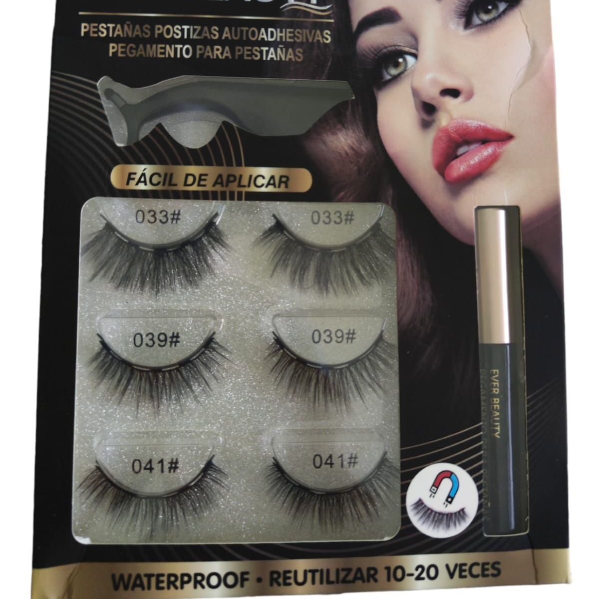 GENERICO - Pestañas Magneticas mas Pegamento - MSJ-12